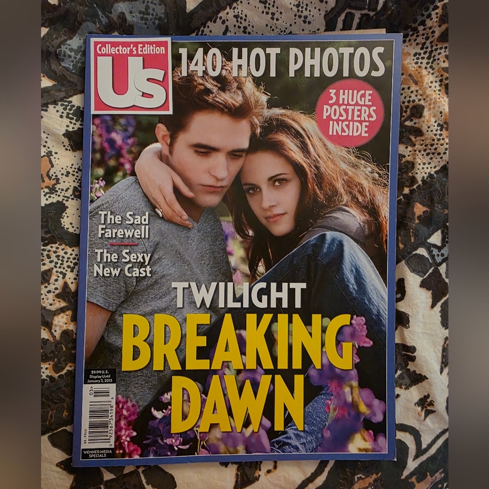 Twilight Breaking Dawn Part 2 Orifinal US Magazine With Posters